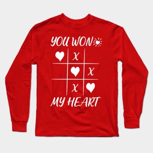 You Won My Heart Love Valentine Long Sleeve T-Shirt